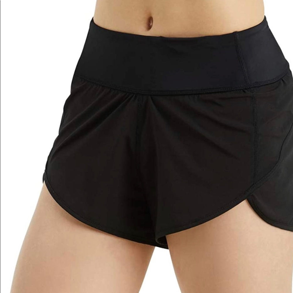 Balera Womens Track Shorts for Dance Girls with Attached Briefs Medium